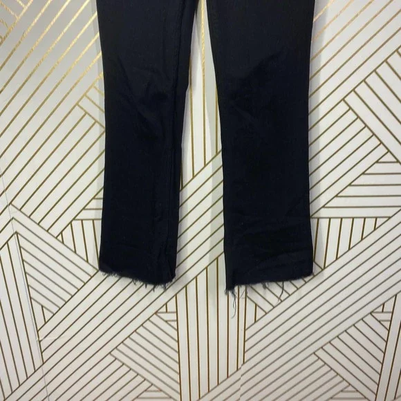 ALLSAINTS Zoe Cropped Bootcut Jeans in Black Size US 25 - Picture 6 of 11